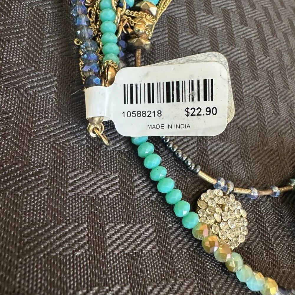 Torrid Layered Beaded Necklace With Tassel
